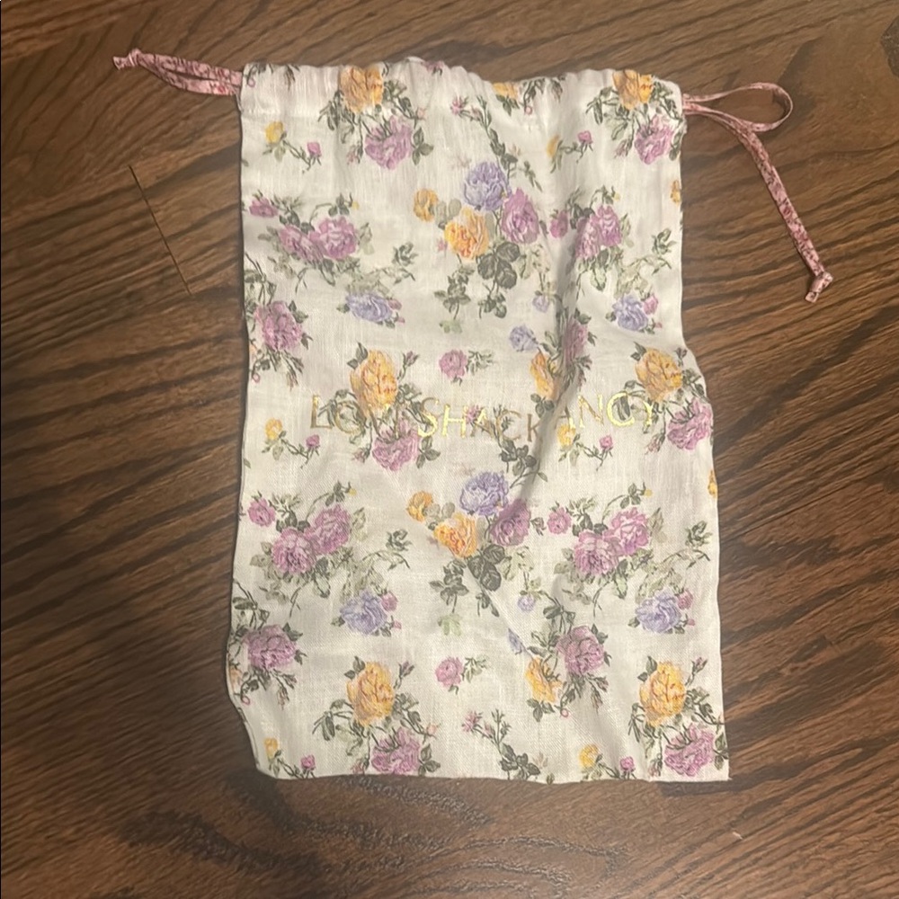 LoveShackFancy Floral Drawstring Pouch